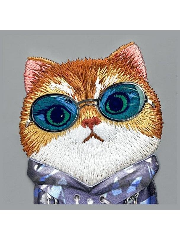 NIMMY futerał GLASSES COOL CAT do IPHONE 16 szary