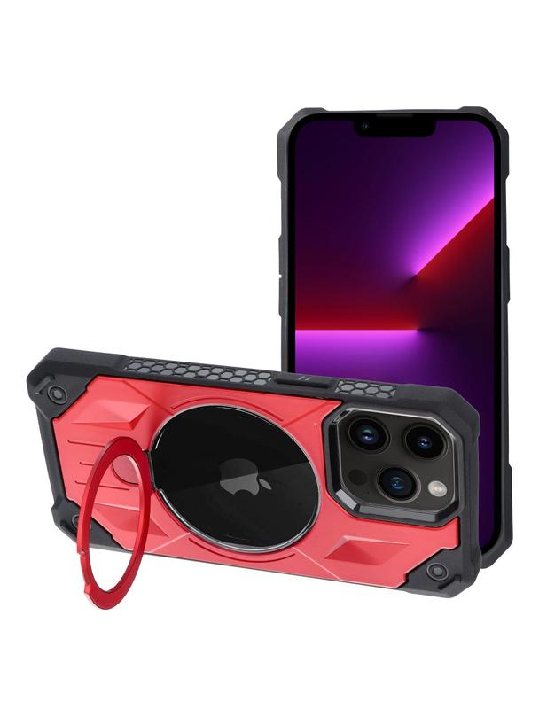 Futerał ARMOR MAG COVER kompatybilny z MagSafe do IPHONE 13 Pro Max czerwony
