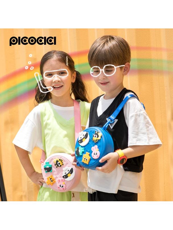 PICOCICI Mały okrągły plecak k36 różowy