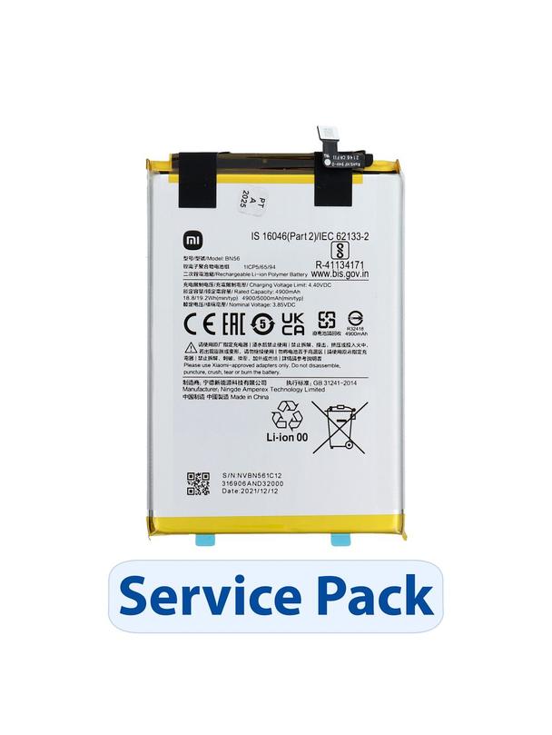 ServicePack Bateria BN56 / BN5F do XIAOMI Poco C51 / A1+ / 9AT / 9C / 9A