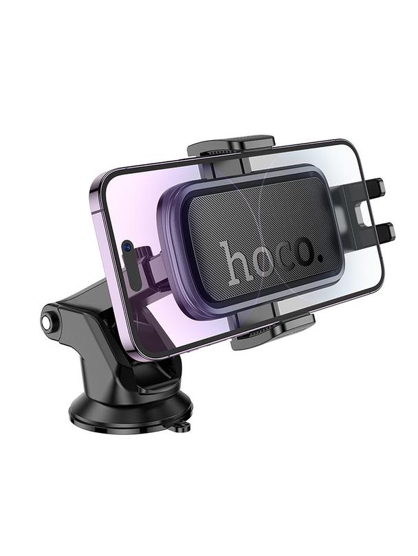 Uchwyt na telefon do samochodu uniwersalny Hoco do szyby / deski H79 czarno szary
