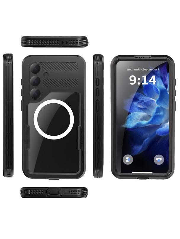 Futerał wodoodporny SHELLBOX MARS z metalowym ringiem do SAMSUNG S25 Plus czarny