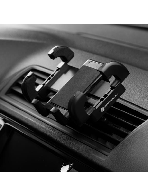 Uchwyt na telefon do samochodu uniwersalny Forcell F-Grip Regular do kratki czarny