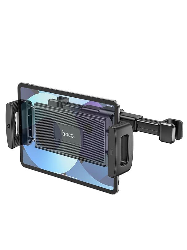 Uchwyt na telefon / tablet do samochodu uniweralny Hoco na zagłówek (4,7" - 12,9") CA121 czarny