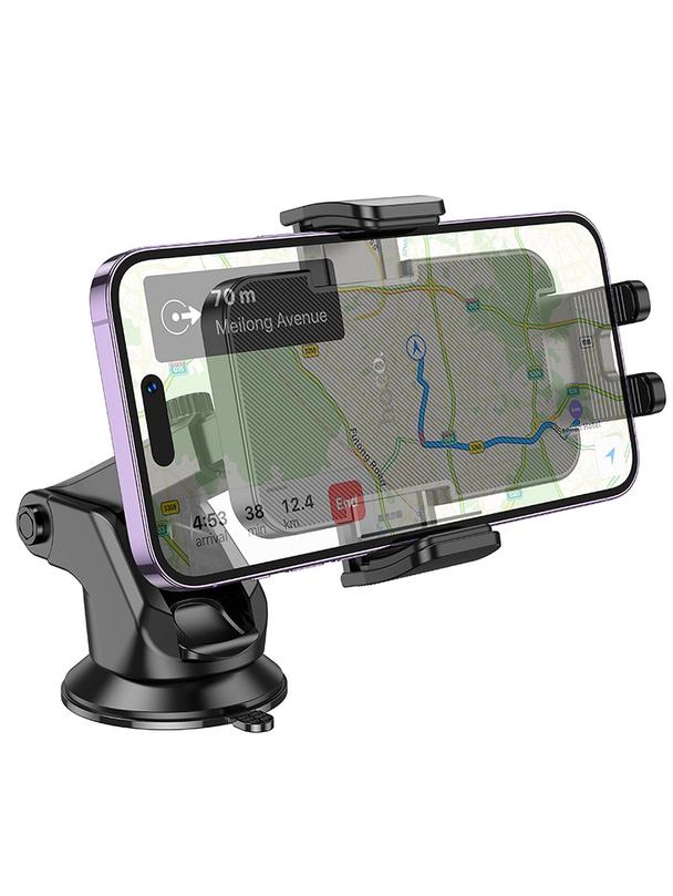Uchwyt na telefon do samochodu uniwersalny Hoco do szyby / deski H37 czarny
