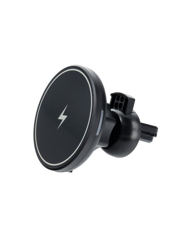 Uchwyt samochodowy magnetyczny do kratki z ładowaniem indukcyjnym kompatybilny z MagSafe 15W D7 czarny