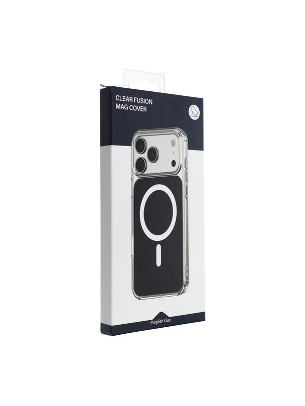 Futerał CLEAR FUSION MAG COVER kompatybilny z MagSafe do IPHONE 16 granatowy