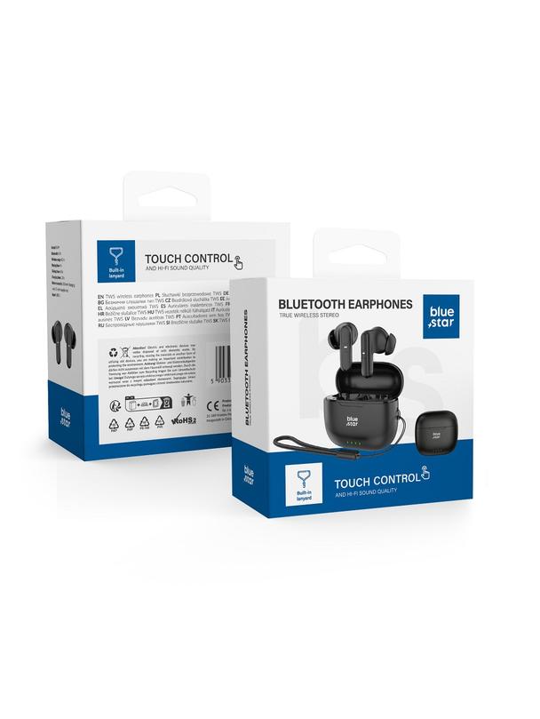 Słuchawki bezprzewodowe douszne Blue Star BK31 TWS czarne