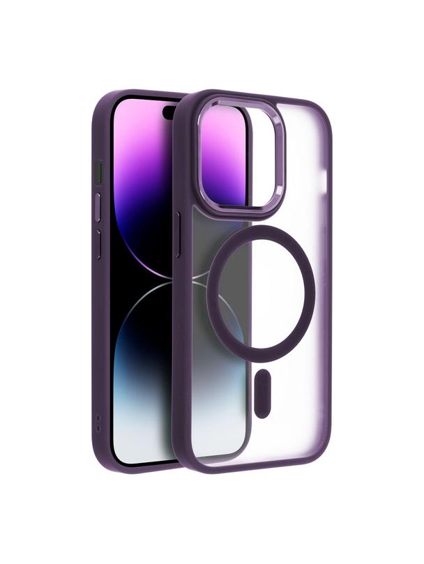 Futerał MATTE MAG COVER kompatybilny z MagSafe do IPHONE 11 fioletowy