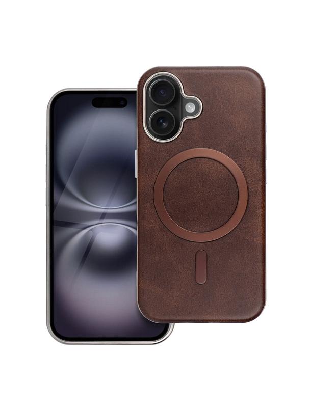 Futerał GENTLEMAN MAG COVER kompatybilny z MagSafe do IPHONE 13 PRO brązowy