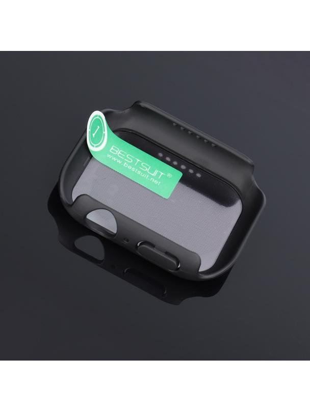 Futerał ochronny ze szkłem Bestsuit Flexible do Apple Watch series 7/8/9-45mm - grafitowy