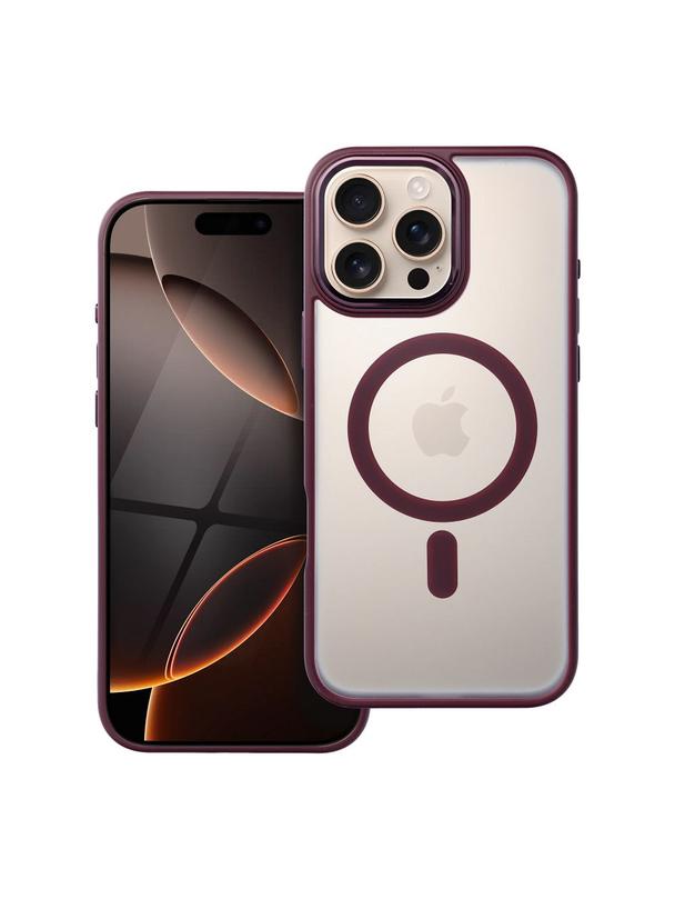 Futerał MATTE MAG COVER kompatybilny z MagSafe do IPHONE 16 Pro Max czerwony