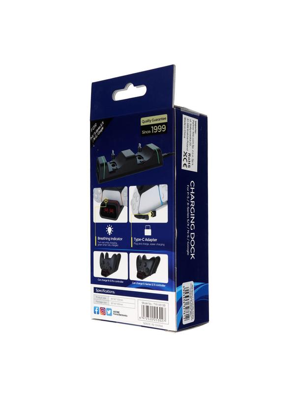 Podwójna stacja ładująca do padów XBOX Series X / S TYX-0613B czarna