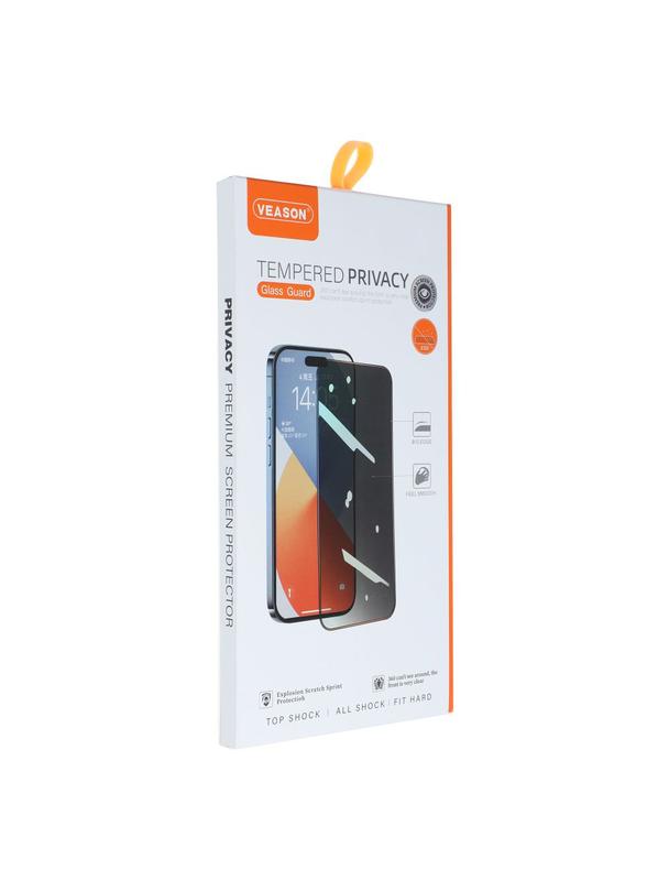 Szkło Hartowane 6D Pro Veason Privacy Glass - do Iphone 16 Pro Max czarny