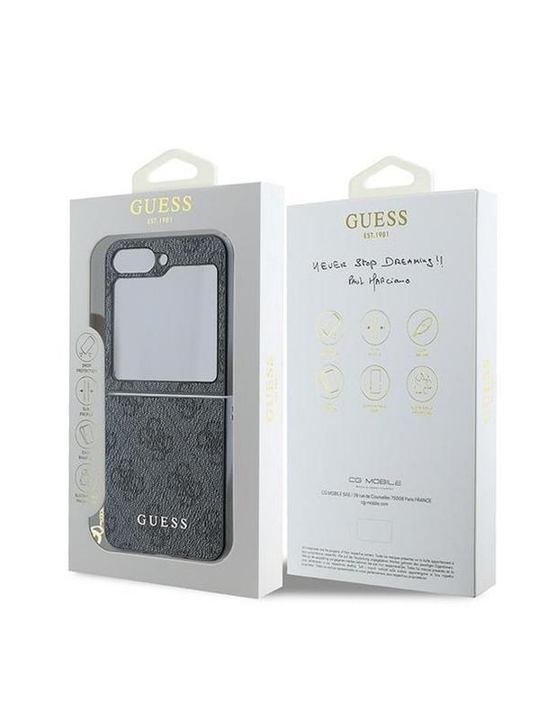 GUESS futerał do SAMSUNG Z Flip 6 GUHCZF6GF4GGR (HC PU 4G Charm) czarny