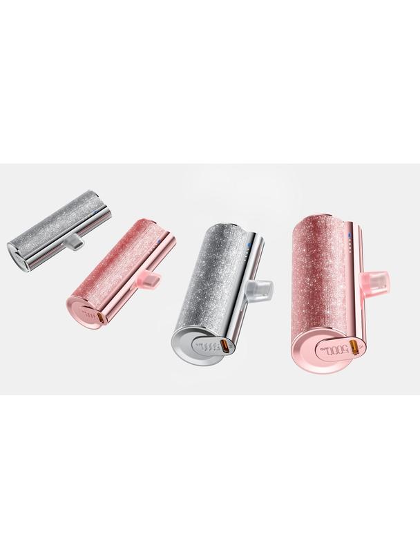 Powerbank Veger PlugOn (W0573) 5000 mAh z wbudowanym złączem USB C rózowy