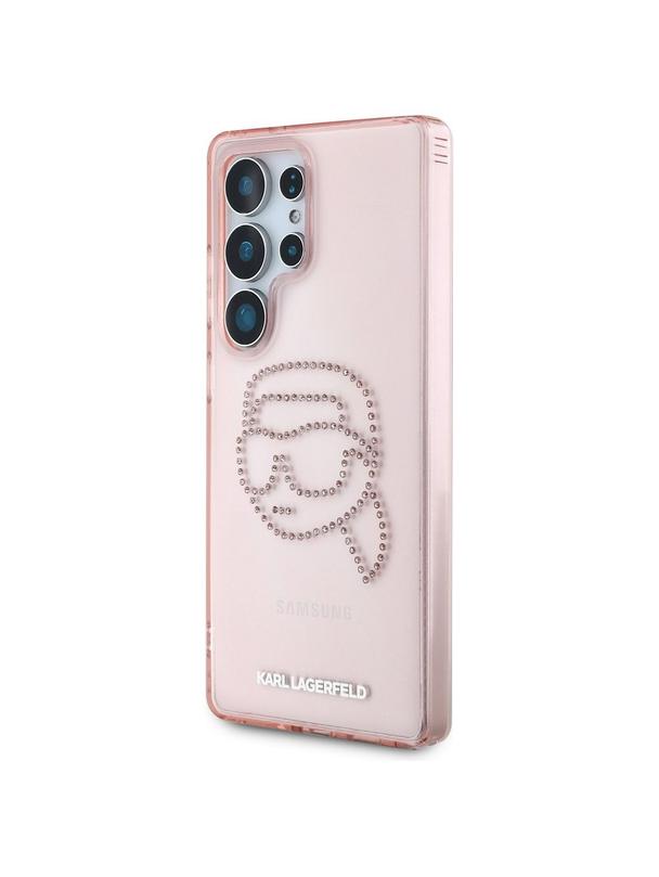 KARL LAGERFELD futerał do SAMSUNG S25 Ultra KLHCS25LHKHDCELP (IML Rhinestones K Head) różowy