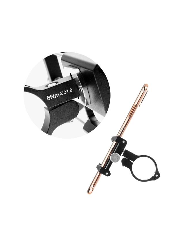 GUB uchwyt rowerowy na kierownicę G85 Aluminium czarny