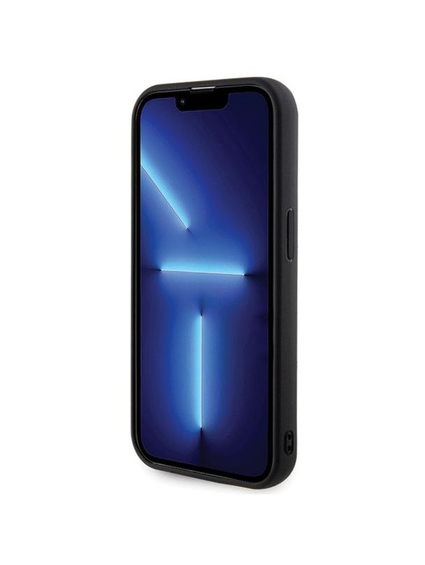 GUESS futerał do IPHONE 15 Pro Max GUHCP15XPSQSQSK (Quilted Metal Logo) czarny