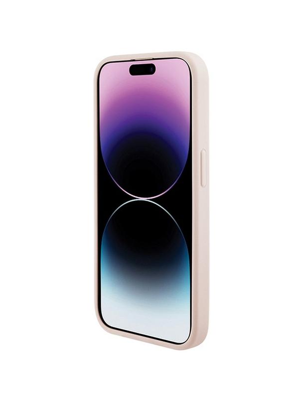 KARL LAGERFELD futerał do IPHONE 15 Pro KLHCP15LPQKPMP (Quilted Pattern) różowy