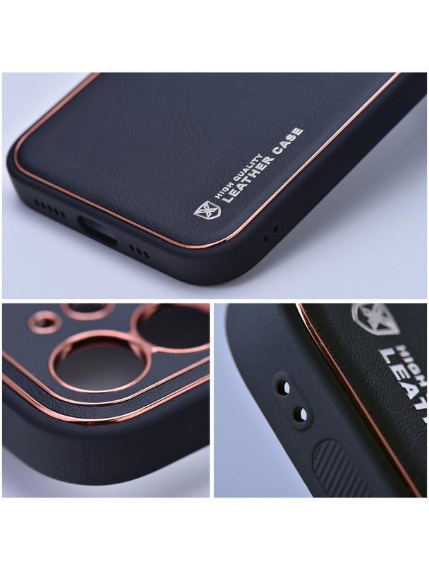 Futerał LEATHER CASE skórzany do SAMSUNG S23 FE czarny