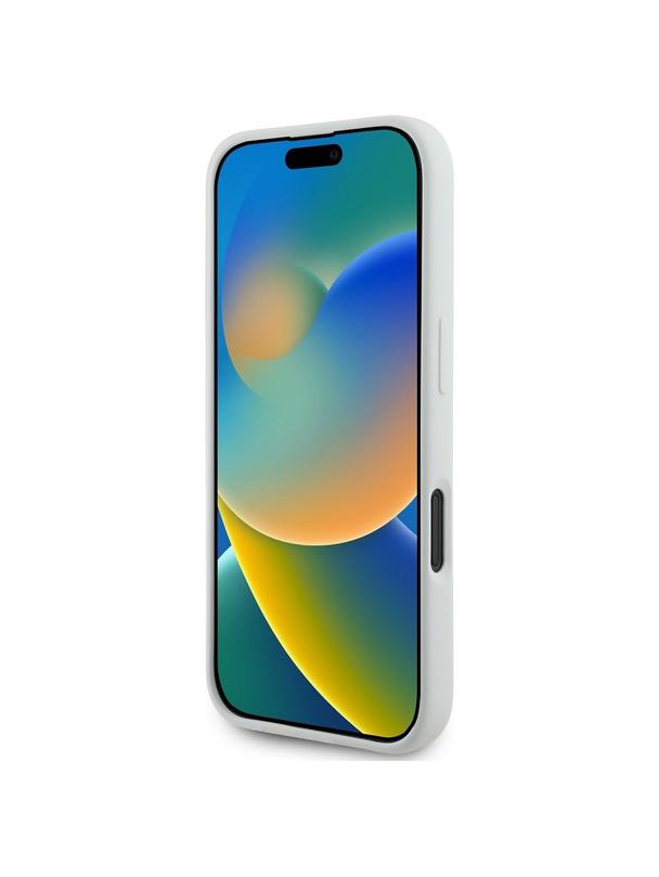 KARL LAGERFELD futerał do IPHONE 16 kompatybilny z MagSafe KLHMP16SSKCHTCE (Silicone KC Heads) beżowy