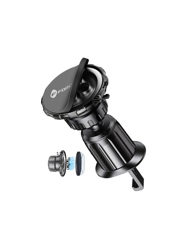 Uchwyt na telefon do samochodu magnetyczny Forcell F-Grip MagElite do kratki czarny