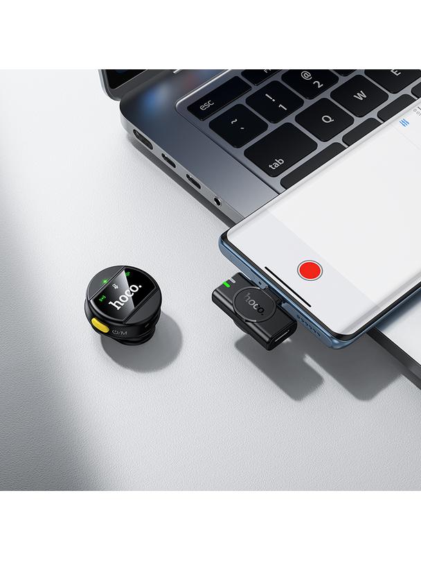 Mikrofon bezprzewodowy USB C Hoco L21 czarny
