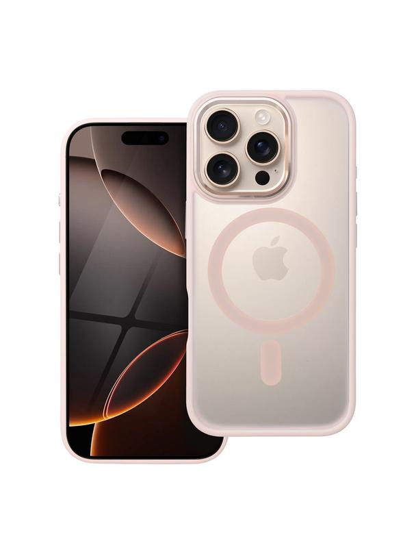 Futerał MATTE MAG COVER kompatybilny z MagSafe do IPHONE 16 Pro różowy