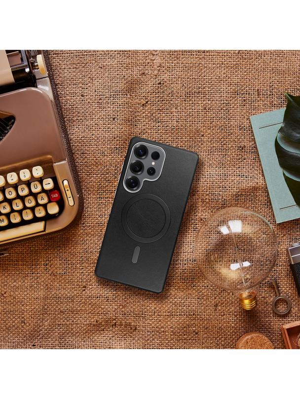 Futerał GENTLEMAN MAG COVER kompatybilny z MagSafe do SAMSUNG S25 czarny