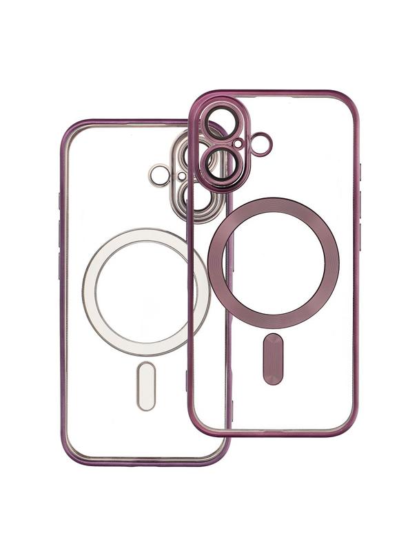 Futerał ELECTRO MAG COVER kompatybilny z MagSafe do IPHONE 16 fioletowy