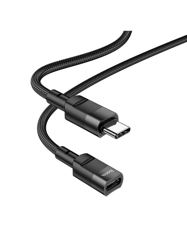 Adapter OTG USB C do USB C Hoco 3A 1,2 m U107 czarna