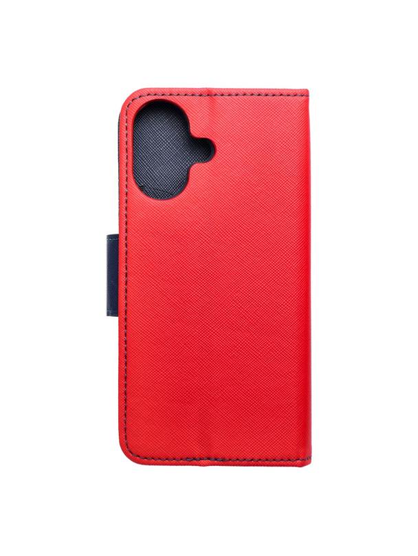 Kabura do IPHONE 16 Fancy Book czerwono granatowy