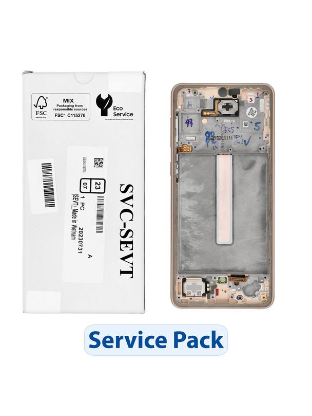 ServicePack Wyświetlacz LCD SAMSUNG A33 5G A336B GH82-28143D Gold