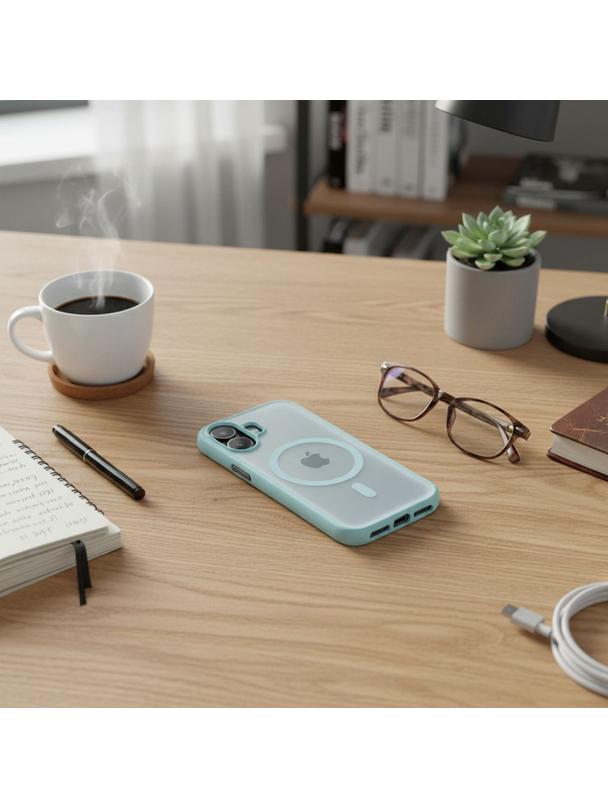 Futerał do iPhone 17 Flexline Mag Cover zgodny z MagSafe zielony