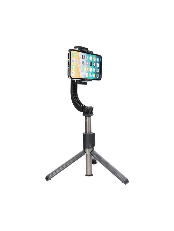 Uchwyt selfie z pilotem bezprzewodowym tripod ze stabilizatorem GIMBAL SSTR-L08 czarny