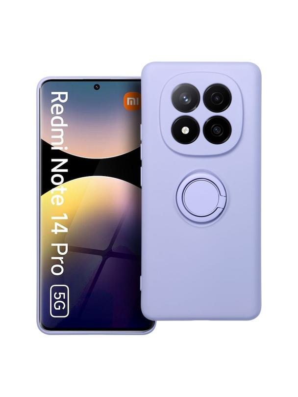 Futerał SILICONE RING do XIAOMI Redmi Note 14 Pro 5G fioletowy