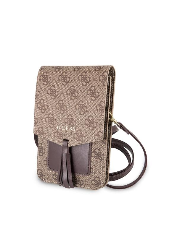 GUESS torebka uniwersalna na telefon GUWBSQGBE brązowa