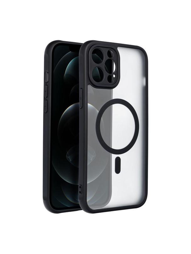 Futerał FULL MATTE MAG COVER kompatybilny z MagSafe do IPHONE 12 Pro Max czarny