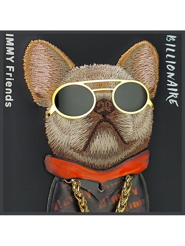 NIMMY futerał GLASSES COOL DOG do IPHONE 15 Pro Max czarny