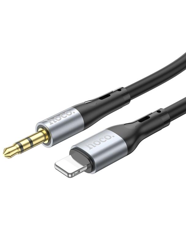 Kabel AUX Jack 3,5 mm do Lightning Hoco 1 m UPA22 czarny