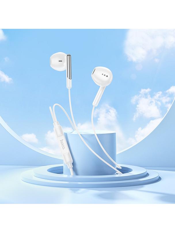 EOL Słuchawki przewodowe douszne USB C Hoco M123 białe