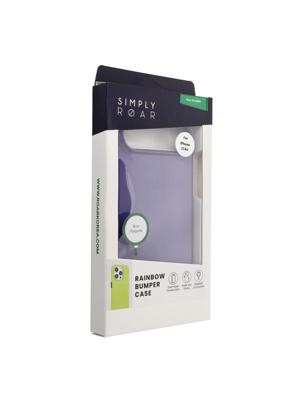 ROAR futerał RAINBOW BUMPER kompatybilny z MagSafe do IPHONE 17 Air fioletowy