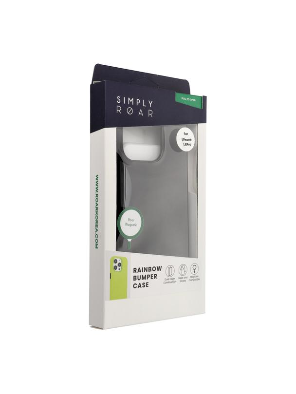 ROAR futerał RAINBOW BUMPER kompatybilny z MagSafe do IPHONE 15 Pro czarny
