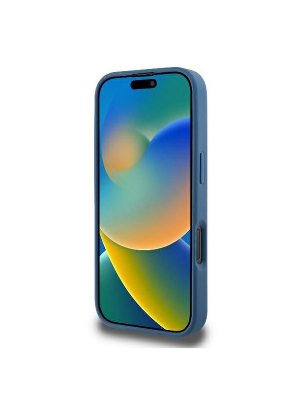 GUESS futerał do IPHONE 16 Pro kompatybilny z MagSafe GUHMP16LP4RPSB (4G Printed Stripes) niebieski