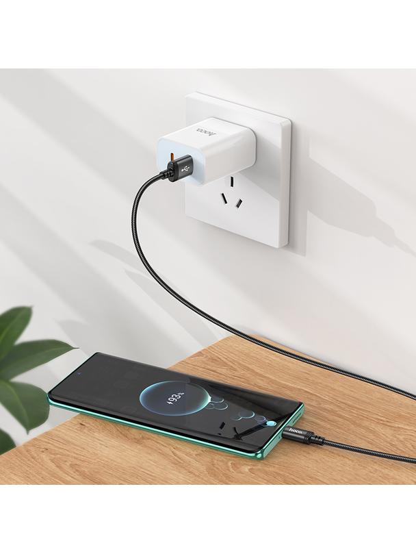 Kabel USB A do USB C Hoco 3A 1 m X89 czarny