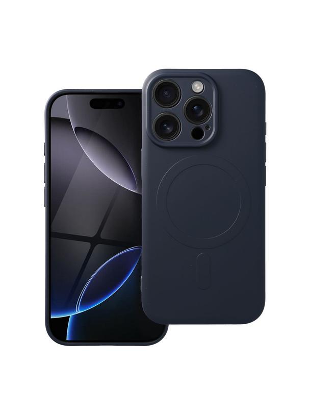 Futerał SILICONE MAG COVER kompatybilny z MagSafe do IPHONE 16 Pro tytanowy niebieski