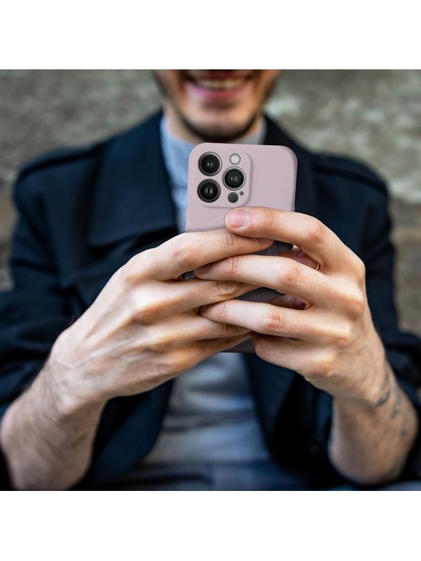 Futerał SILICONE MAG COVER kompatybilny z MagSafe do IPHONE 13 Pro Max różowy