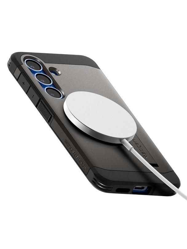 SPIGEN futerał TOUGH ARMOR kompatybilny z MagSafe do SAMSUNG S25 Plus gunmetal