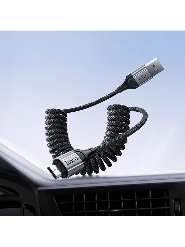 Kabel USB A do Micro USB Hoco 2,4A 1,5 m X121 czarny